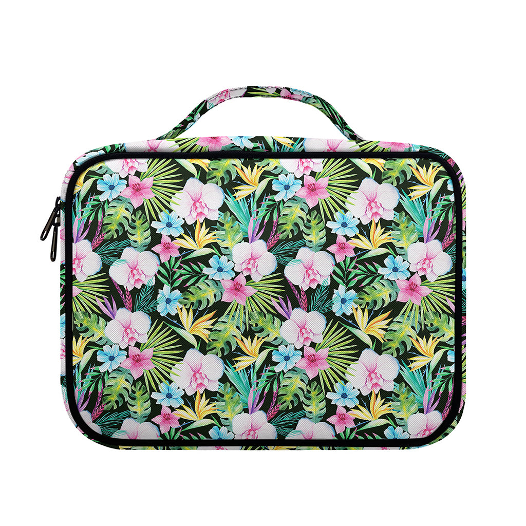 Vintage Tropical Jungle Hawaiian Print Briefcase Bible Bag