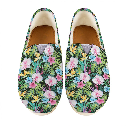 Vintage Tropical Jungle Hawaiian Print Casual Shoes