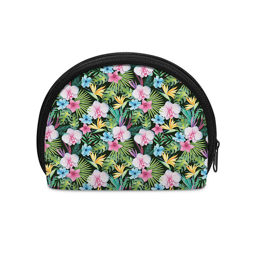 Vintage Tropical Jungle Hawaiian Print Coin Purse