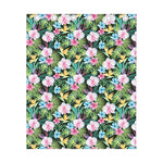 Vintage Tropical Jungle Hawaiian Print Curtain