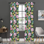 Vintage Tropical Jungle Hawaiian Print Curtain