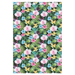 Vintage Tropical Jungle Hawaiian Print Curtain