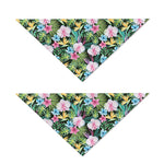 Vintage Tropical Jungle Hawaiian Print Dog Bandana