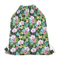 Vintage Tropical Jungle Hawaiian Print Drawstring Bag