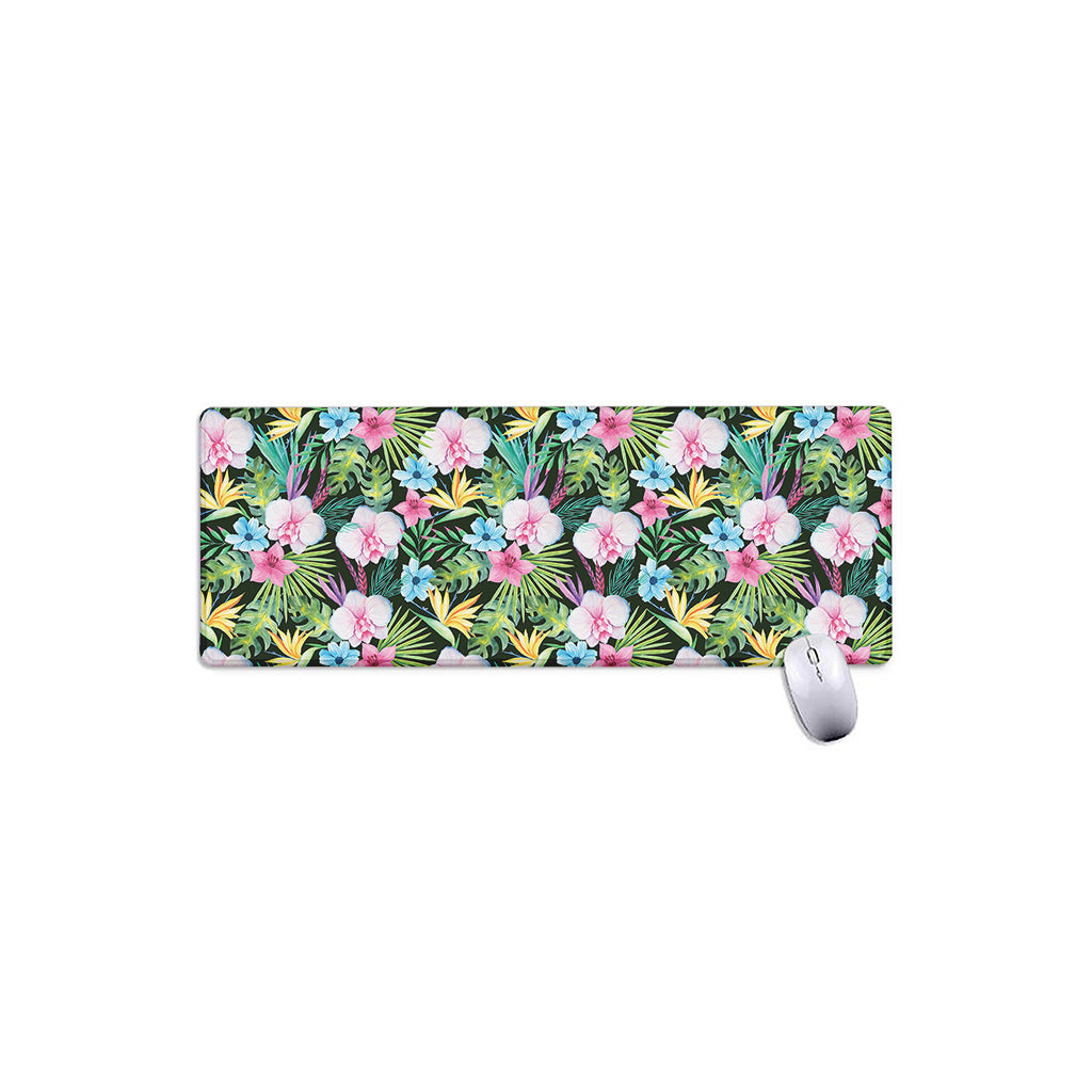 Vintage Tropical Jungle Hawaiian Print Extended Mouse Pad