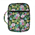 Vintage Tropical Jungle Hawaiian Print Front Pocket Bible Bag