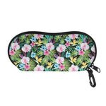 Vintage Tropical Jungle Hawaiian Print Glasses Case