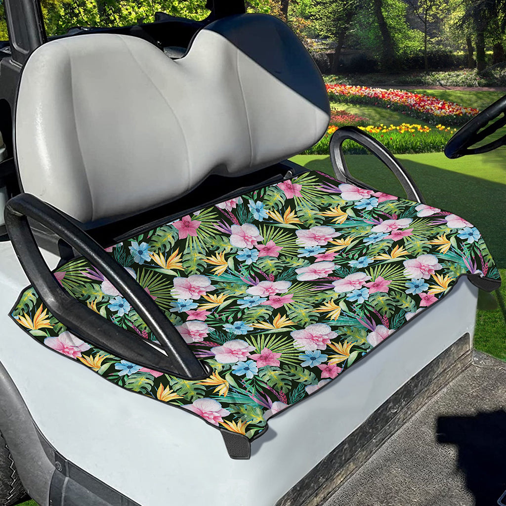 Vintage Tropical Jungle Hawaiian Print Golf Cart Seat Cover