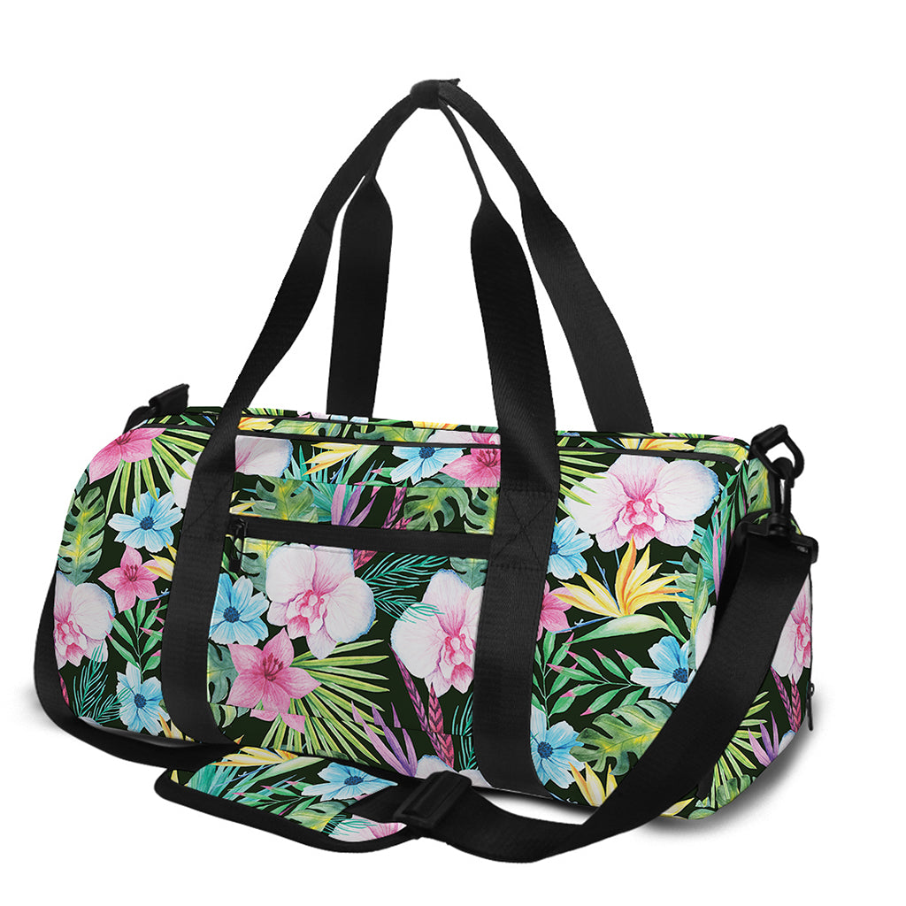 Vintage Tropical Jungle Hawaiian Print Gym Bag