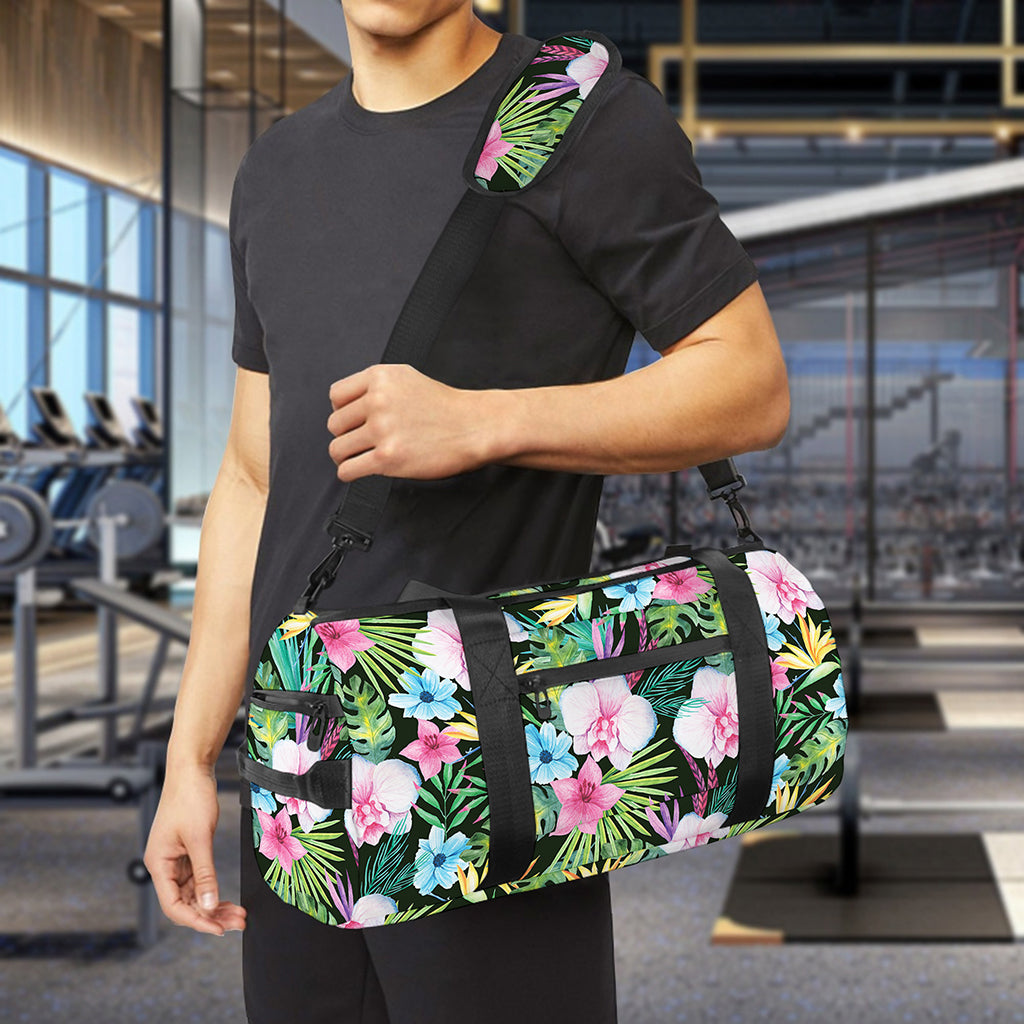 Vintage Tropical Jungle Hawaiian Print Gym Bag
