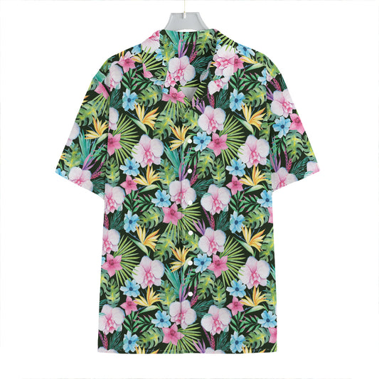 Vintage Tropical Jungle Hawaiian Print Hawaiian Shirt