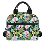 Vintage Tropical Jungle Hawaiian Print Insulated Lunch Bag