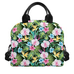 Vintage Tropical Jungle Hawaiian Print Insulated Lunch Bag
