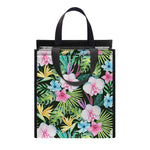 Vintage Tropical Jungle Hawaiian Print Insulated Lunch Tote