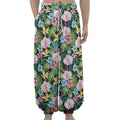 Vintage Tropical Jungle Hawaiian Print Lantern Pants