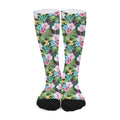 Vintage Tropical Jungle Hawaiian Print Long Socks