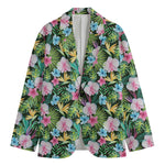 Vintage Tropical Jungle Hawaiian Print Men's Blazer