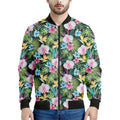 Vintage Tropical Jungle Hawaiian Print Men's Bomber Jacket
