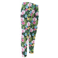 Vintage Tropical Jungle Hawaiian Print Men's Compression Pants