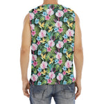 Vintage Tropical Jungle Hawaiian Print Men's Fitness Tank Top