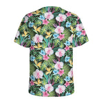 Vintage Tropical Jungle Hawaiian Print Men's Sports T-Shirt