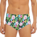 Vintage Tropical Jungle Hawaiian Print Men's Triangle Swim Briefs