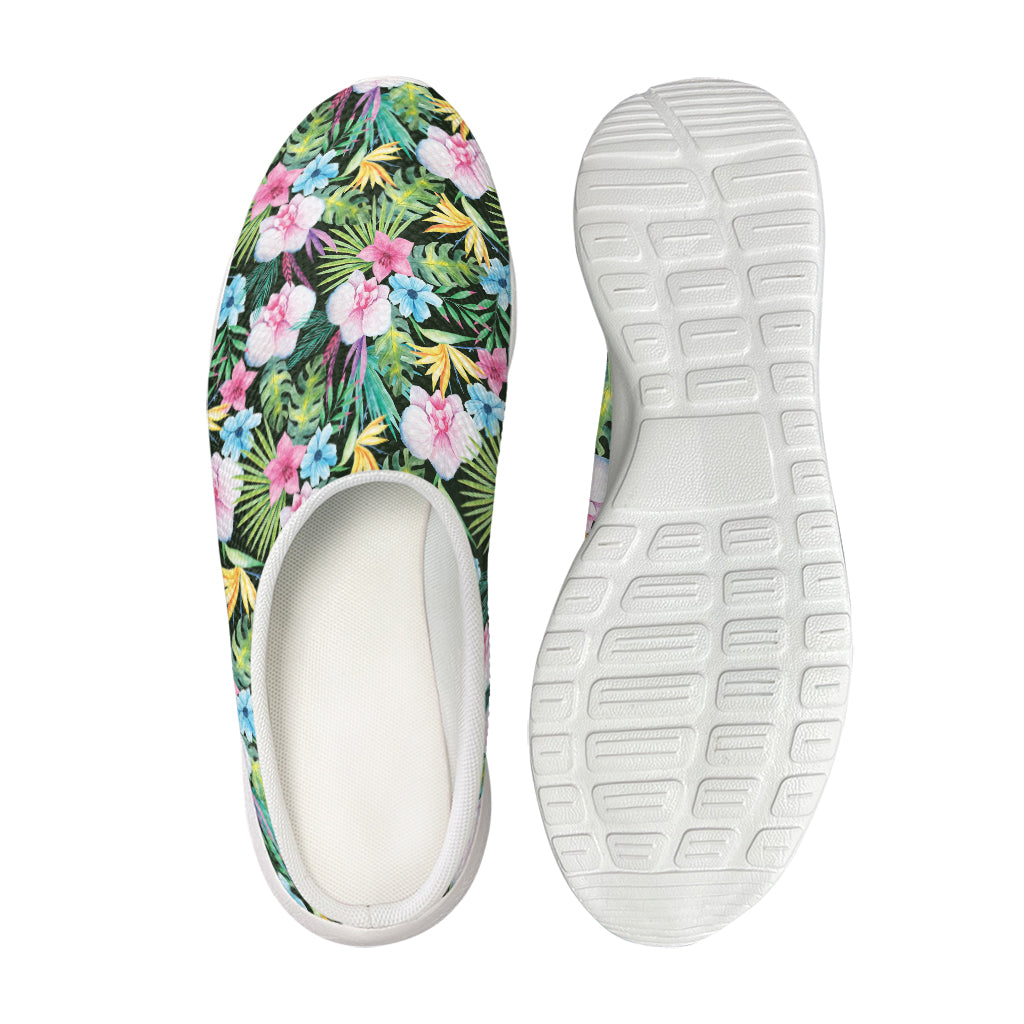 Vintage Tropical Jungle Hawaiian Print Mesh Casual Shoes