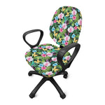 Vintage Tropical Jungle Hawaiian Print Office Chair Cover