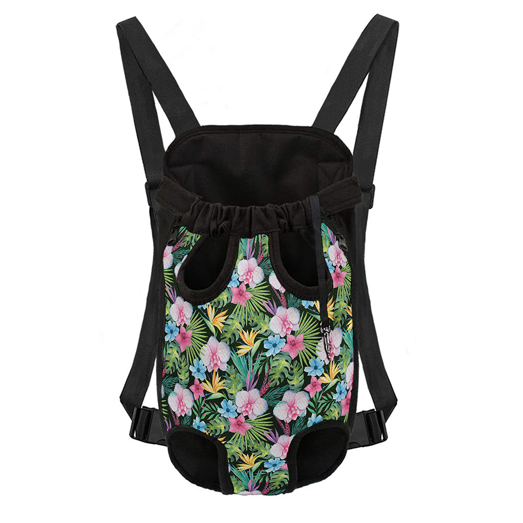 Vintage Tropical Jungle Hawaiian Print Pet Carrier Backpack