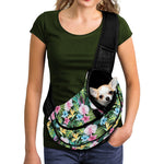 Vintage Tropical Jungle Hawaiian Print Pet Sling Carrier