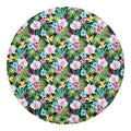 Vintage Tropical Jungle Hawaiian Print Round Blanket