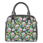 Vintage Tropical Jungle Hawaiian Print Shoulder Handbag