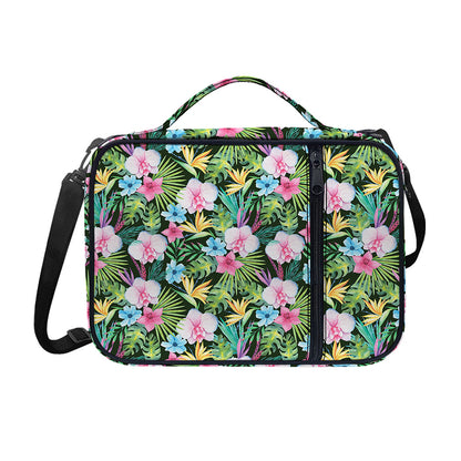 Vintage Tropical Jungle Hawaiian Print Shoulder Strap Bible Bag