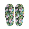 Vintage Tropical Jungle Hawaiian Print Slippers