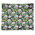 Vintage Tropical Jungle Hawaiian Print Tapestry