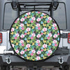 Vintage Tropical Jungle Hawaiian Print Tire Cover