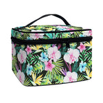 Vintage Tropical Jungle Hawaiian Print Travel Makeup Bag