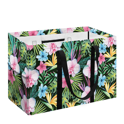 Vintage Tropical Jungle Hawaiian Print Utility Tote Bag