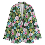 Vintage Tropical Jungle Hawaiian Print Women's Blazer