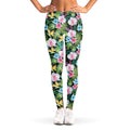 Vintage Tropical Jungle Hawaiian Print Women's Leggings