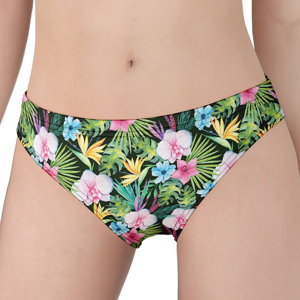 Vintage Tropical Jungle Hawaiian Print Women's Panties