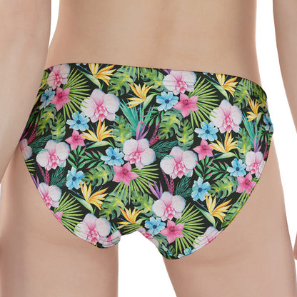 Vintage Tropical Jungle Hawaiian Print Women's Panties