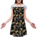 Vintage Tropical Tiger Pattern Print Adjustable Apron