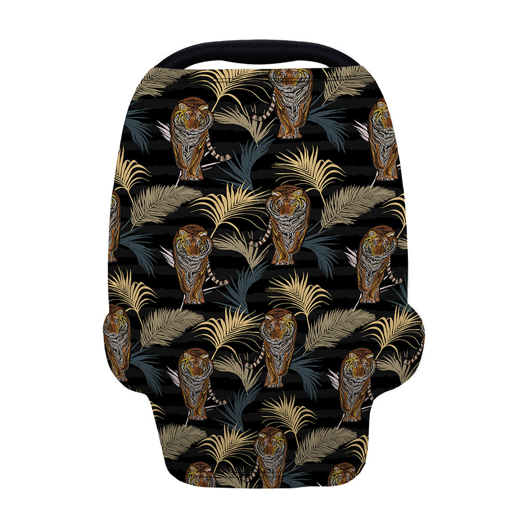 Vintage Tropical Tiger Pattern Print Baby Seat Cover