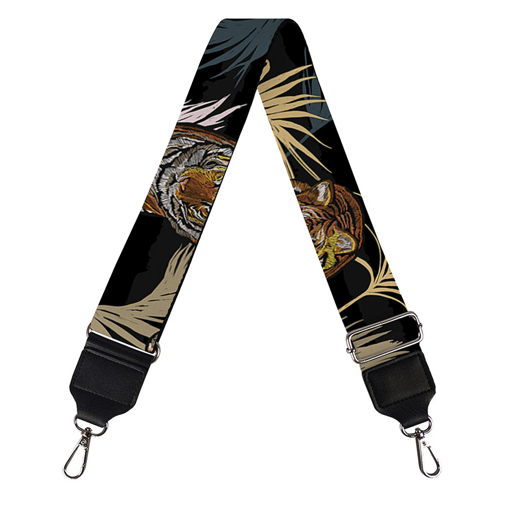 Vintage Tropical Tiger Pattern Print Bag Strap