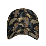 Vintage Tropical Tiger Pattern Print Baseball Cap