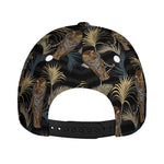 Vintage Tropical Tiger Pattern Print Baseball Cap