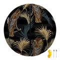 Vintage Tropical Tiger Pattern Print Basketball