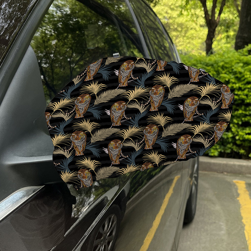 Vintage Tropical Tiger Pattern Print Car Side Mirror Covers