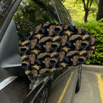 Vintage Tropical Tiger Pattern Print Car Side Mirror Covers